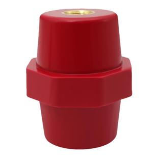 SM5040铜芯强度低压绝缘子配电箱支柱红色纺锤形绝缘柱绝缘子M10