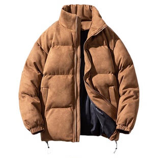 NASA STUSY美式2025冬季加厚保暖麂皮绒棉衣男款棉袄羽绒棉服外套