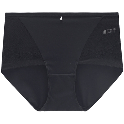 安莉芳专柜新品拼接蕾丝性感高腰三角裤女士无痕包臀内裤E300914