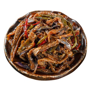 酱茄子干辣椒咸菜下饭拌饭菜