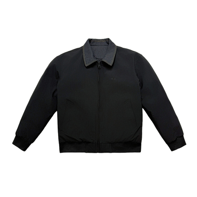 冬季假两件棉衣男装流行拼接棉服