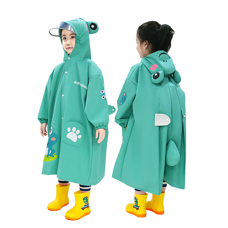 卡通环保加厚儿童雨衣男女童