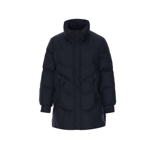 风笛2024冬季新款羽绒服百搭加厚中长款鹅绒休闲保暖面包服外套