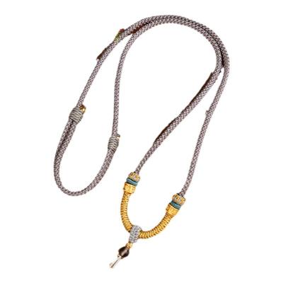 玉坠挂绳手工编织金刚结吊坠挂绳玛瑙平安扣八宝罗盘编织绳可调节