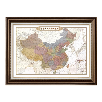 世界地图挂画客厅办公室书房