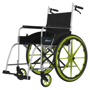 中进智行客小V共享轮椅医院病人航钛铝合金老人残疾人手推车
