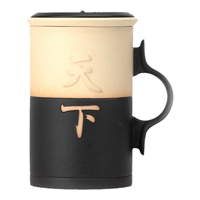 万仟堂陶瓷茶水分离杯