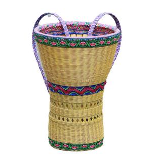 纯手工竹编背篓竹编背篼背婴儿背小孩竹蔑背篓四季通用背筐收纳筐