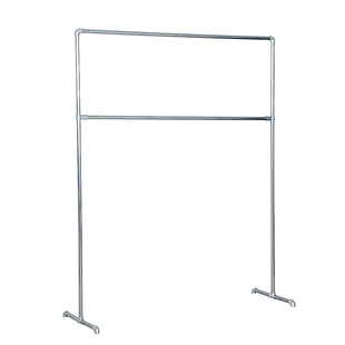 镀锌钢管晾衣架落地室内外阳台简易家用凉晒被子衣服架子双层水管