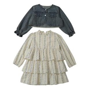 韩系童装女童春装套装2026新款连衣裙儿童洋气时髦女宝宝春秋裙子