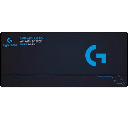 罗技鼠标垫电竞游戏专用超大号桌垫细面电脑办公锁边加厚长款软垫