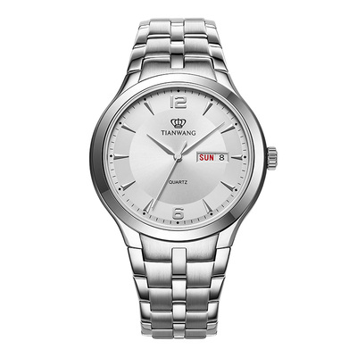 天王精致小表盘钢带情侣对表男表