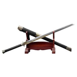 龙泉刀剑一体高锰钢唐横刀合金唐刀环首刀朴刀长款武术摆设未开刃