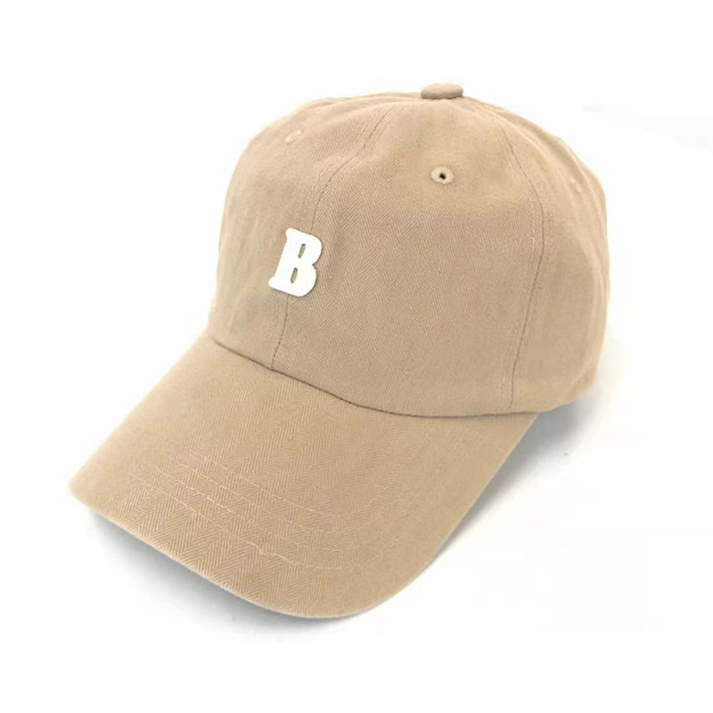 韩国进口代购新品b字母刺绣帽子