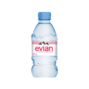法国进口evian依云天然矿泉水330ml*24瓶弱碱性车载饮用水整箱