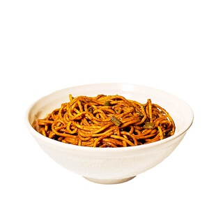 纯素食芝麻酱酸豆正宗武汉热干面碱水面福和悦营养早餐拌面纯净素