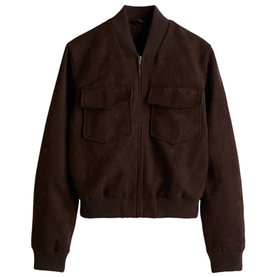 HM女装短外套春季立领气质拉链巴恩风飞行员夹克1294031