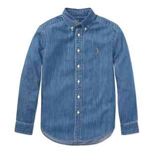 正品Ralph Lauren拉夫劳伦衬衫棉男女大童长袖衬衣外套小马标