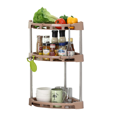 三角灶台上省空间材料两层架子