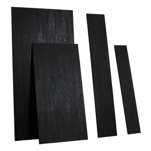 超黑色全通体哑光乌木色木纹瓷砖 连锁店半抛面仿木地板地砖1200