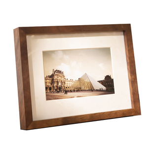 摄影展相框摆台冲印八寸定制挂墙榫卯照片画框装裱任意尺寸艺术画