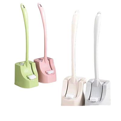 马桶刷带底座双面加厚长柄去死角