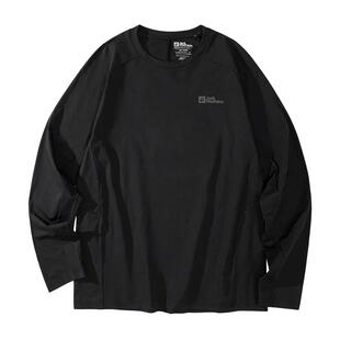 JackWolfskin狼爪新款NARROW男女户外徒步吸湿速干长袖T恤5824121