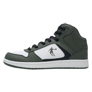 乔丹高帮板鞋男鞋2025冬季休闲鞋子加绒鞋革面保暖二棉鞋运动鞋男