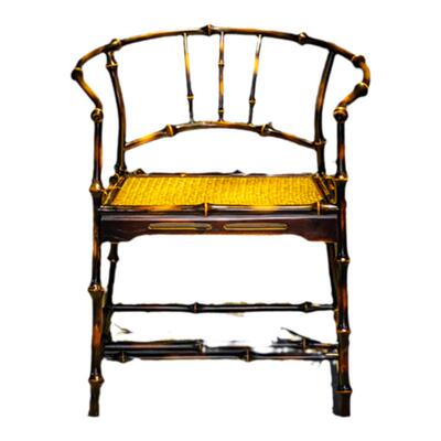 竹柒阁仿古筇竹家具圈椅太师椅