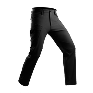 龙牙二代逆锋软壳裤加强版男防风裤加厚抓绒户外裤子男士直筒