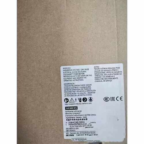 SIEMENS交流半导体电动机启动器，型号：3RW4024-
