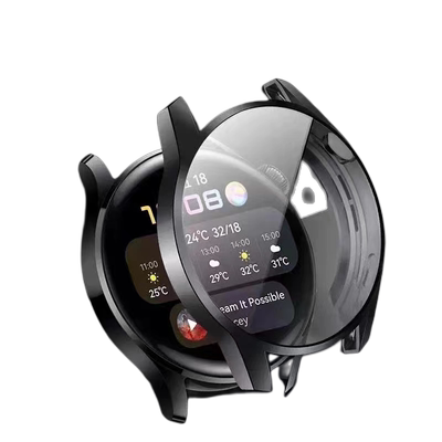 适用华为watch4pro保护壳watch5手表GT4壳膜一体全包华为新款watch4智能手表钢化贴膜全屏46mm超薄防摔硬壳男