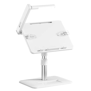 阅读书架带护眼灯看书读书支架多功能儿童阅读架可升降床上桌面落地夹书支架站立式折叠书桌平板桌子看书神器