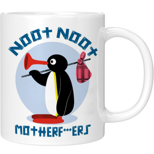 可爱企鹅家族PINGU马克杯黏土动画水杯8090童年回忆办公室礼物