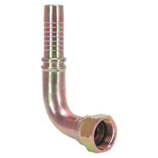 扣压式英制C型内喇叭90度软管弯头2分3分4分1寸扣压油管接头