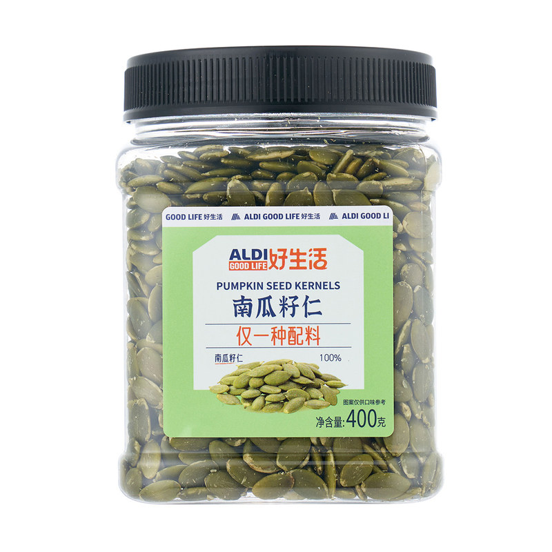 上海奥乐齐南瓜籽仁400g去壳免剥南瓜子炒货休闲零食超市代购