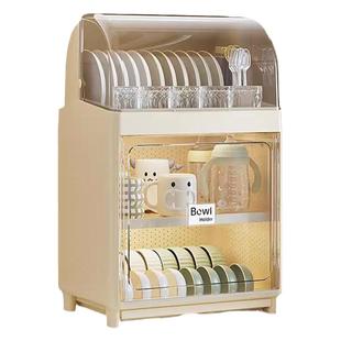 碗柜家用厨房碗碟收纳架沥水碗架碗盘放置架大容量碗筷餐具收纳盒