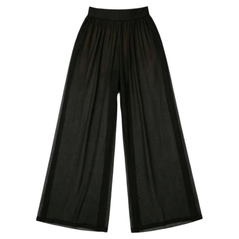 网纱阔腿性感透视裤子   Tulle wide-leg sexy see-through pants