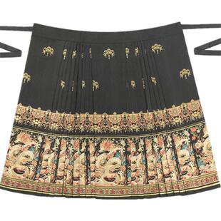 寻汉纪原创(祥龙献瑞)重工织金仿妆花马面裙国风新中式秋冬婚服