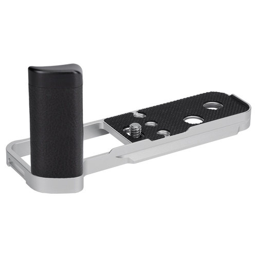 JJC 适用富士X100VI手柄 快装板L型 X100六代/五代 X100V 竖拍板防滑皮 底座 X100VI手柄配件 热靴指柄 握柄
