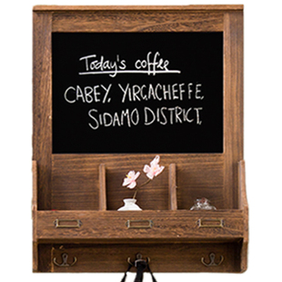 复古挂式小黑板家用电表箱装饰遮挡板家庭用多功能记事收纳留言板