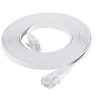 网线家用六类千兆短0.2m扁平线路由器连接线高速7类超薄七类0.3米