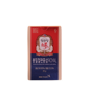 韩国直邮正官庄红参蜂蜜切片6年根高丽参片20g*8包嚼食参片