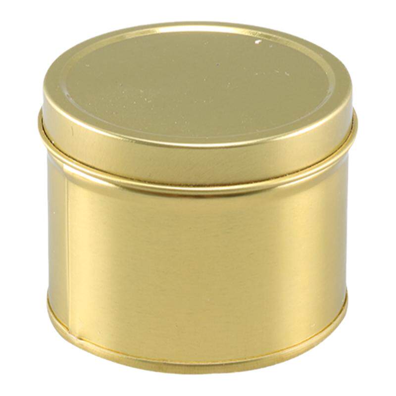 金色蜡烛盒马口铁罐diy材料容器