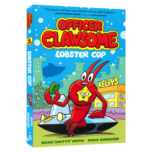 Officer Clawsome Lobster Cop 英语全彩漫画书 龙虾警官 中学生课外读物 9-12岁 幽默搞笑 英文原版进口图书