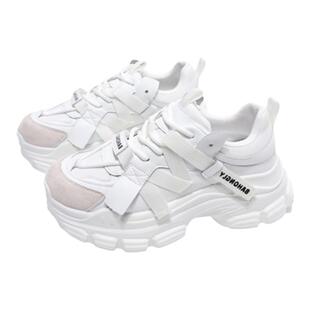 KBNB【小红书推荐】2024春秋新款网红休闲老爹鞋女厚底显高运动鞋