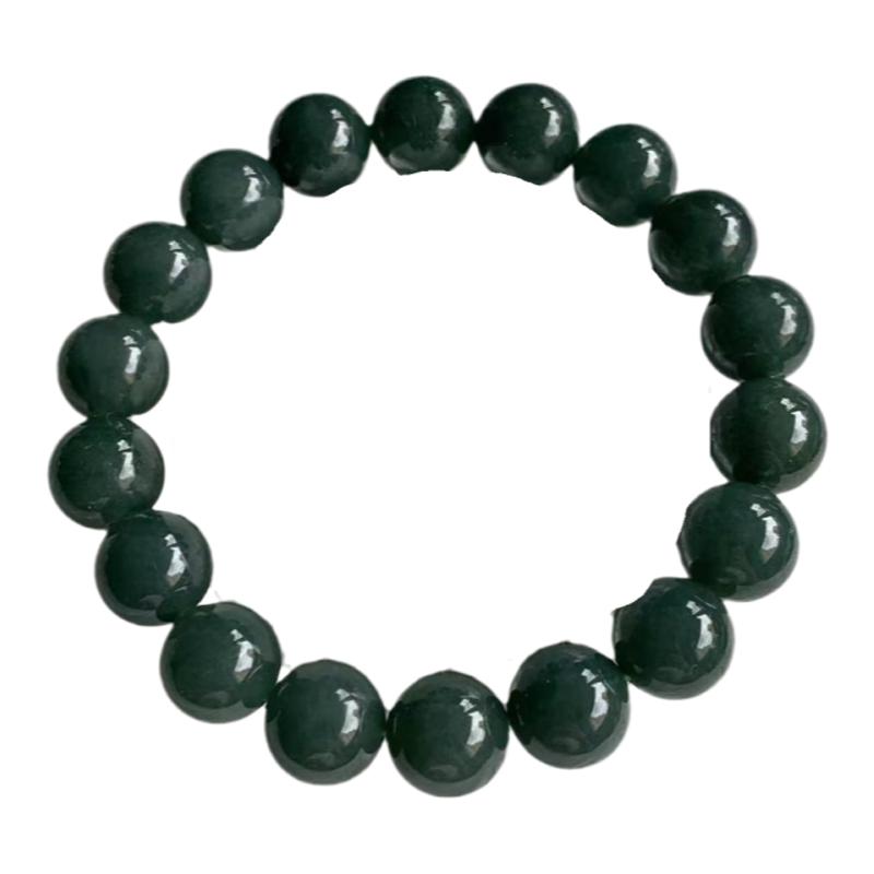 缅甸翡翠手串淡蓝色小手串12.2mm