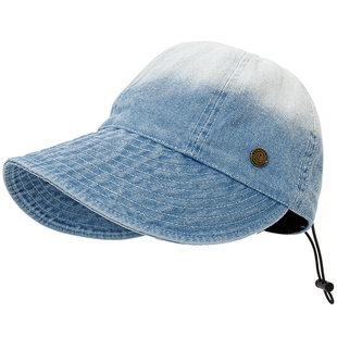 牛仔渔夫帽女夏季大帽檐遮阳防晒赵露思同款鸭舌防紫外线太阳帽子