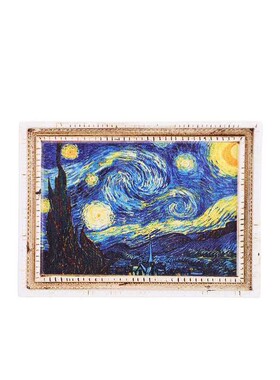3d立体世界名画逼真冰箱贴树脂耳环女孩个性有趣经典艺术冰箱磁贴