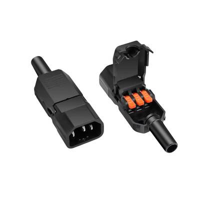 顺豹免焊电源对接AC公母头插座